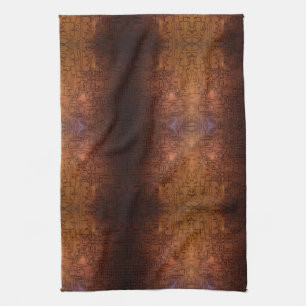 Linge De Cuisine motif de circuit en cuivre gaufré
