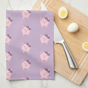 Linge De Cuisine Motif de cochon fille mignonne