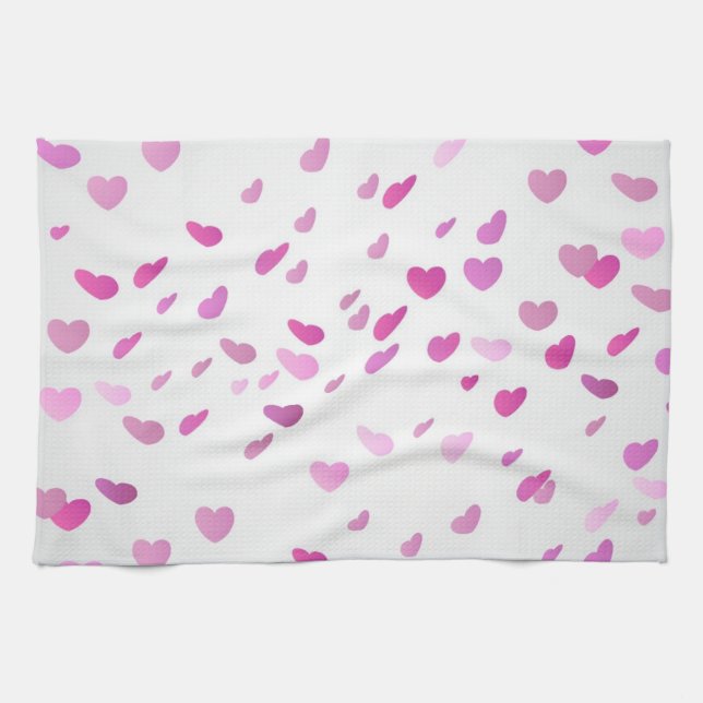 Linge De Cuisine Motif de coeur (Horizontal)