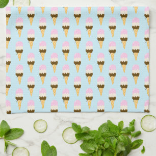 Linge De Cuisine Motif de cône de glace napolitain