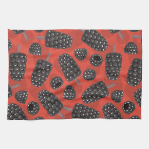 Linge De Cuisine Motif de crème glacée Blackberry et Blackberry