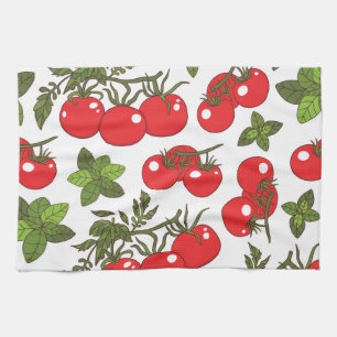 Linge De Cuisine Motif de cuisine sans couture Tomato Basil