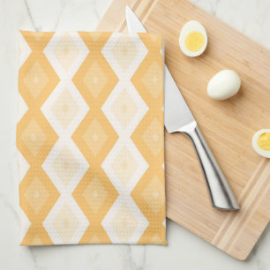 Linge De Cuisine Motif de diamant jaune