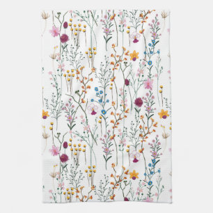 Linge De Cuisine Motif de fleur sauvage d'été