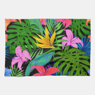 Linge De Cuisine Motif de fleur tropical hawaïen