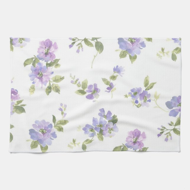 Linge De Cuisine Motif de fleurs (Horizontal)