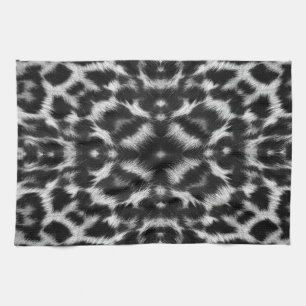 Linge De Cuisine Motif de fourrure de léopard Mono kaleidoscope