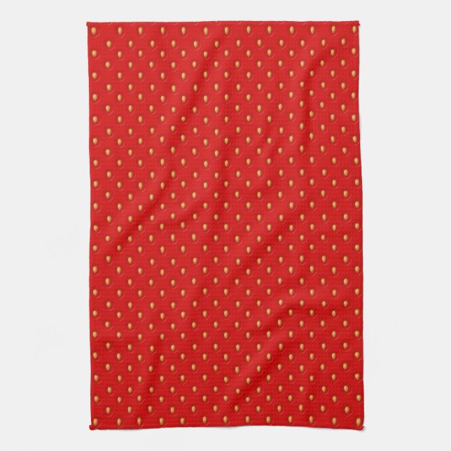 Linge De Cuisine Motif de fraise (Vertical)