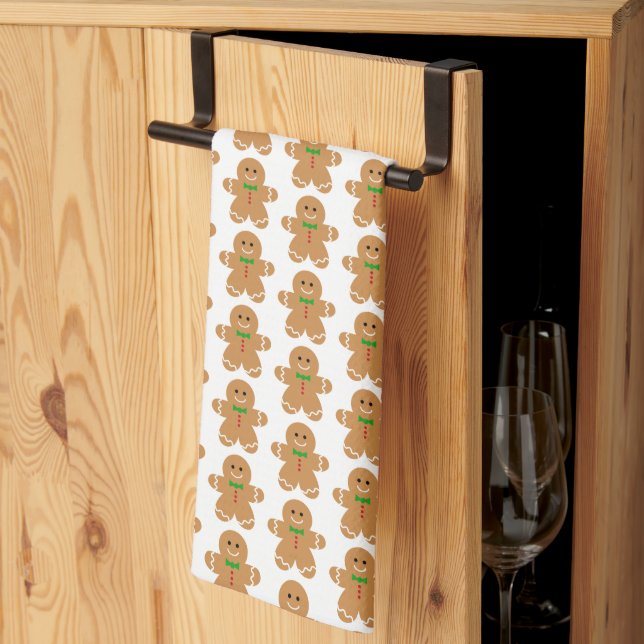 Linge De Cuisine Motif de Gingerbread Man (Pliage en tiers)