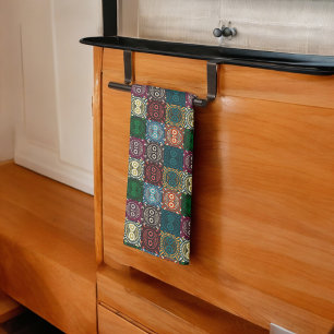 Linge De Cuisine Motif de hibou multicolore