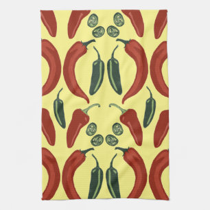 Linge De Cuisine motif de jalapeno des chiles HOT et SPICY