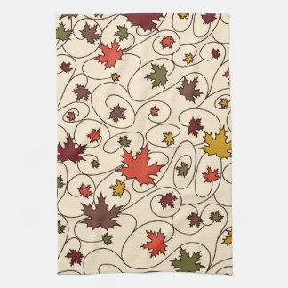 Linge De Cuisine Motif de la feuille d'érable à boudin