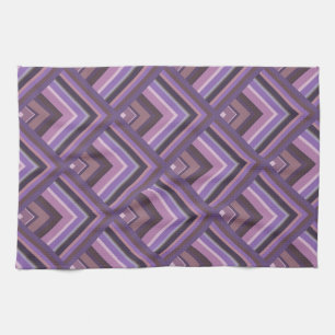 Linge De Cuisine Motif de l'échelle des bandes de mauve