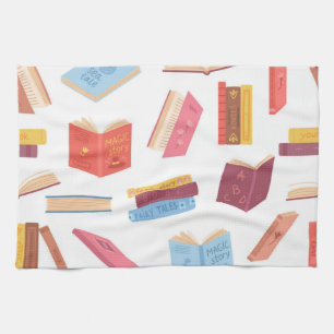 Linge De Cuisine Motif de livre