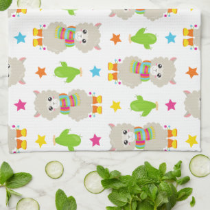 Linge De Cuisine Motif De Llamas, Cute Llamas, Alpacas, Cactus