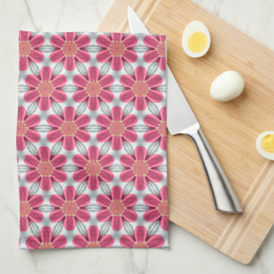 Linge De Cuisine Motif de marguerite rose doux