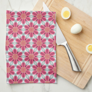 Linge De Cuisine Motif de marguerite rose doux