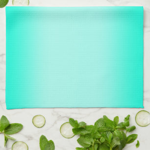 Linge De Cuisine Motif de nature à dégradé vert moderne aquarelle