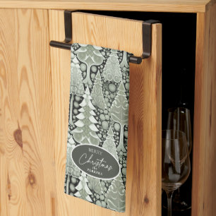 Linge De Cuisine Motif de Noël Green Earth #6 ID1009