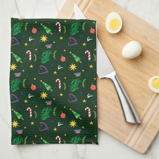 Linge De Cuisine Motif de Noël philippin Pinoy Ako (Quart Plié)