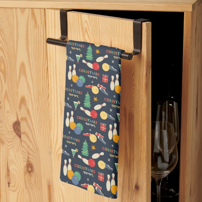 Linge De Cuisine Motif de Noël rétro (Pliage en tiers)