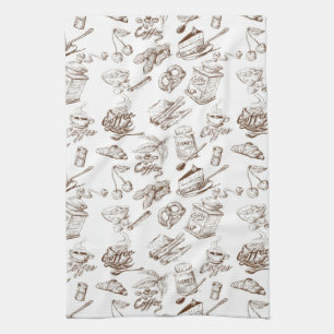 Linge De Cuisine Motif de papier