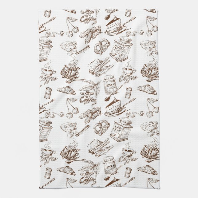 Linge De Cuisine Motif de papier (Vertical)