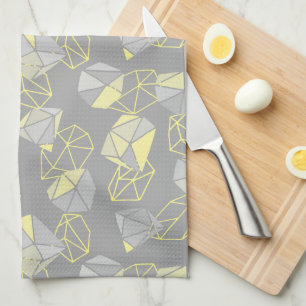 Linge De Cuisine Motif de pierres précieuses géométriques modernes 