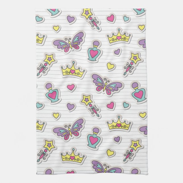 Linge De Cuisine motif de princesse de ballet (Vertical)