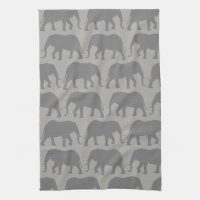 Motif de silhouettes d'éléphant africain