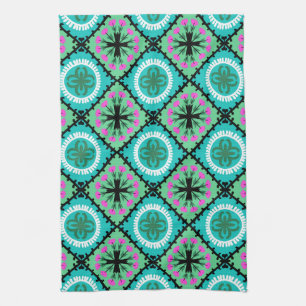 Linge De Cuisine Motif de Suzani aux motifs ouzbek et kazakh