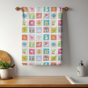 Linge De Cuisine Motif de timbres de Noël