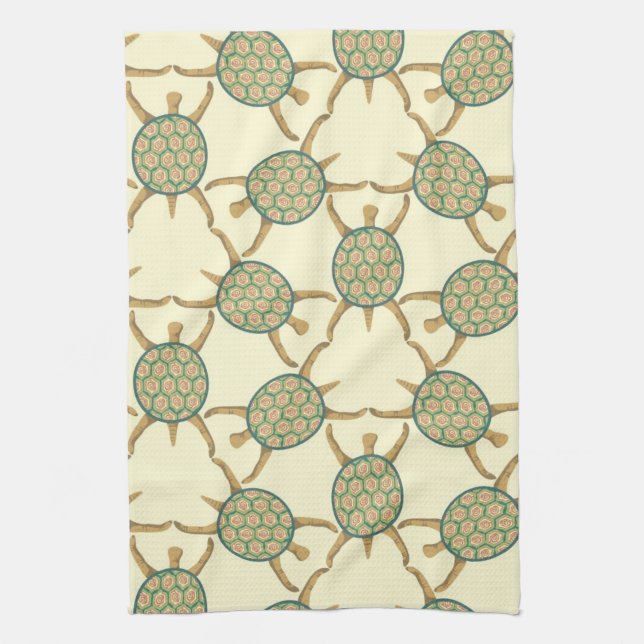 Linge De Cuisine Motif de tortue (Vertical)