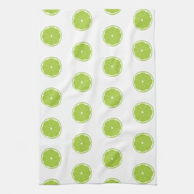 Linge De Cuisine Motif de tranche de citron vert (Vertical)