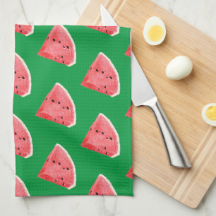 Linge De Cuisine Motif de tranches de pastèque d'été 