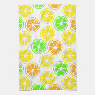 Linge De Cuisine Motif de tranches d'orange de citron vert