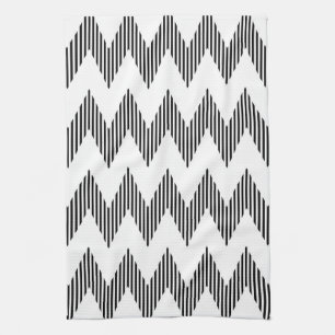 Linge De Cuisine Motif de zigzag géométrique