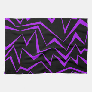 Linge De Cuisine motif de zigzag géométrique Abstrait, audacieux et