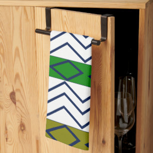 Linge De Cuisine Motif décoratif tendance Chevron Stripes