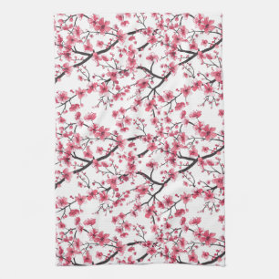 Linge De Cuisine Motif délicieux en fleur de cerisier