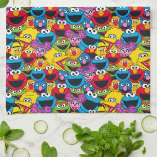 Linge De Cuisine Motif d'équipage de la rue Sesame