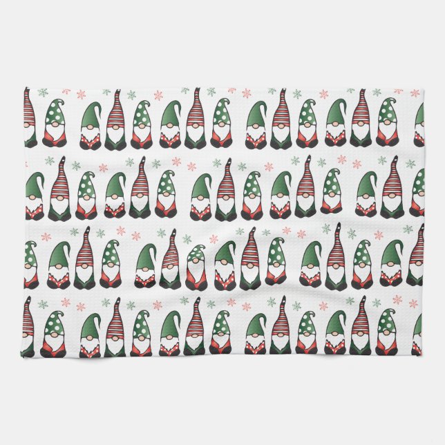 Linge De Cuisine Motif des Gnomes de Noël (Horizontal)