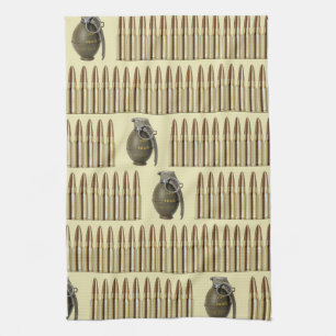 Linge De Cuisine motif des munitions et des grenades