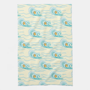 Linge De Cuisine Motif des vagues douces