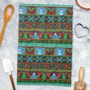 Linge De Cuisine Motif d'hiver des neiges de Noël