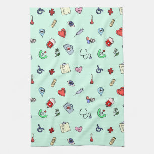 Linge De Cuisine Motif d'icône Médicale