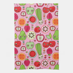 Linge De Cuisine motif d'illustration de cuisine de fruit