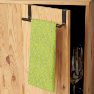 Linge De Cuisine Motif d'illustration de fruits à poires verts