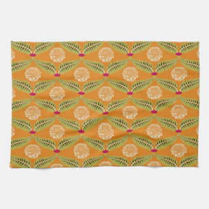 Linge De Cuisine Motif d'illustration traditionnel indien.