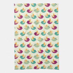 Linge De Cuisine Motif d'oiseaux